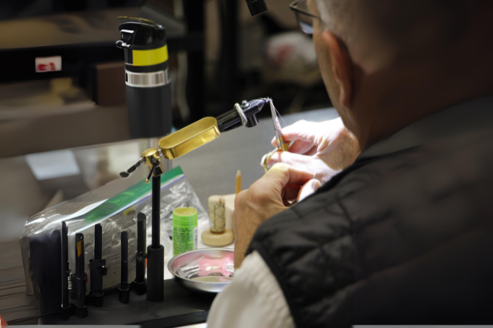 Person working on Fly Tying