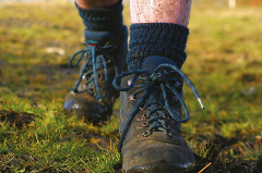 Person in hiking boots