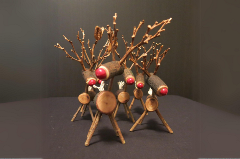 Wooden reindeer